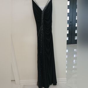 2000S vintage trendy black dress Size small bodycon Y2K